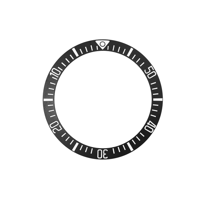 SKX007/SRPD Ceramic Bezel Insert: Countdown Style Matte Black