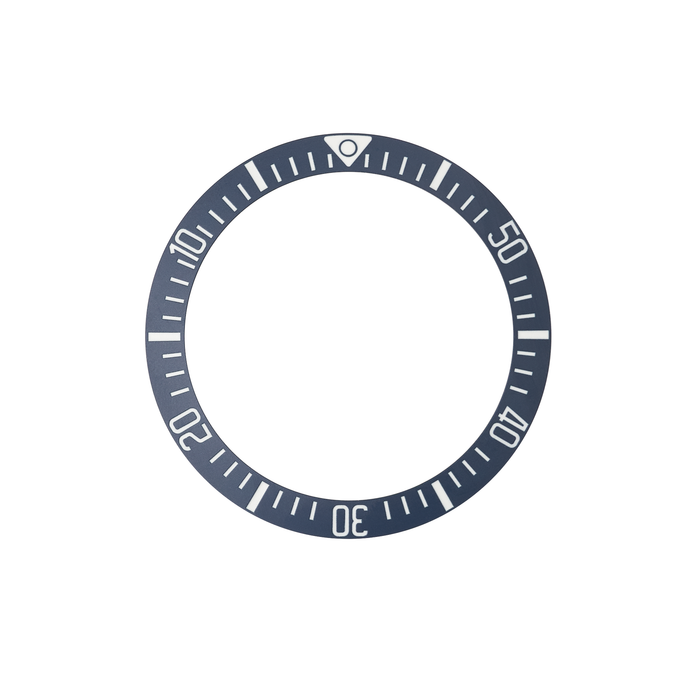 SKX007/SRPD Ceramic Bezel Insert: Countdown Style Matte Blue