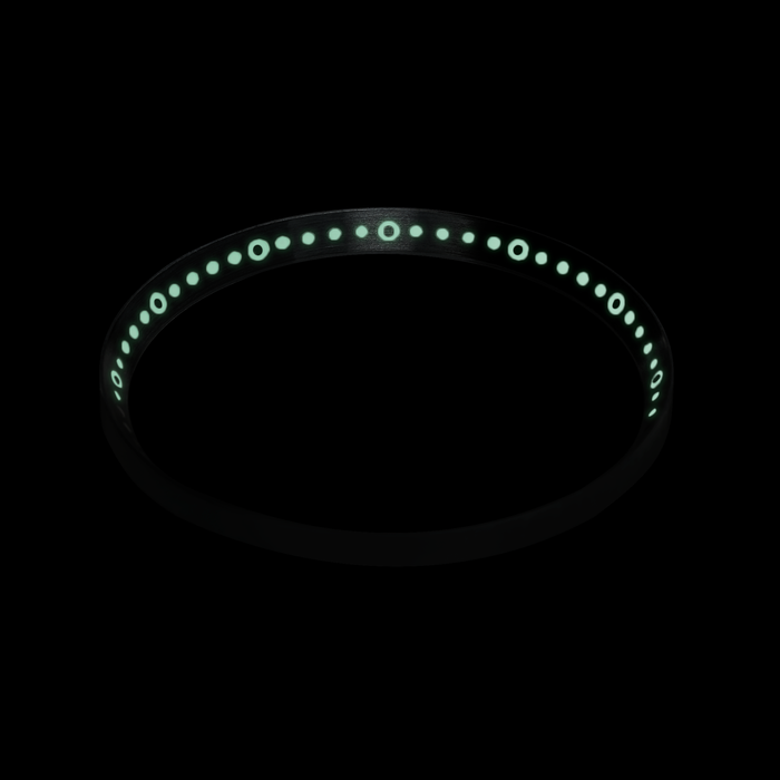 SKX007/SRPD Lumed Chapter Ring: Circle Style Brushed Finish