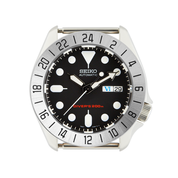 SKX007/SRPD Slim BB Pro Bezel: Steel Finish