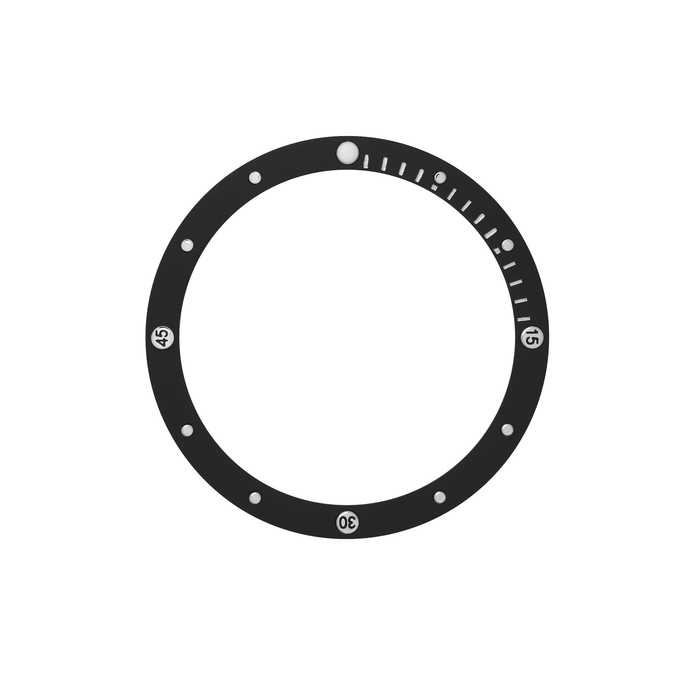 SKX007/SRPD Steel Bezel Insert: Nautical Black