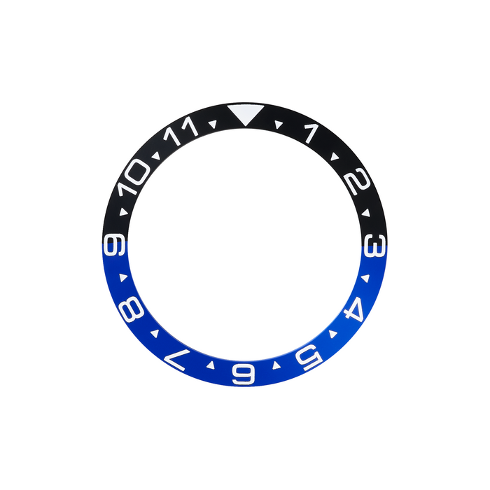 SKX013 Ceramic Bezel Insert: Dual Time Style Black/Blue (Batman)