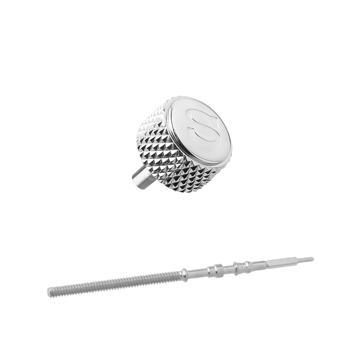 SRPE Knurled Crown: Polished Finish