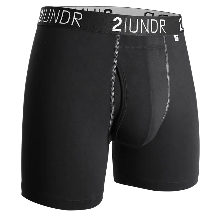 Swing Shift Boxer Brief - Black/Grey