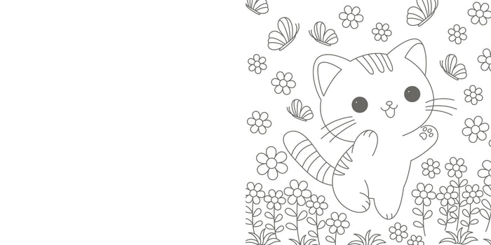 The Super-Cute Cozy Cat Coloring Book