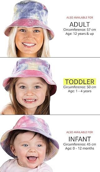 Toddler Bucket Hat - Multi Tie Dye (1-4 years)