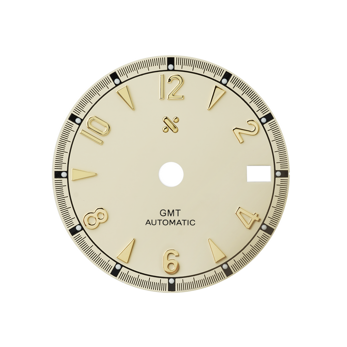 Watch Dial: GMT Alpine Cream