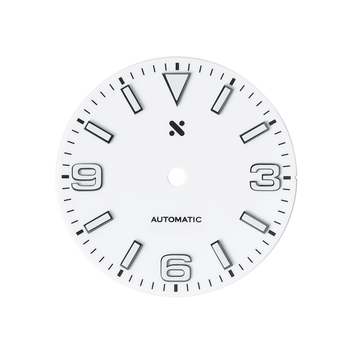 Watch Dial: Explorer Enamel White