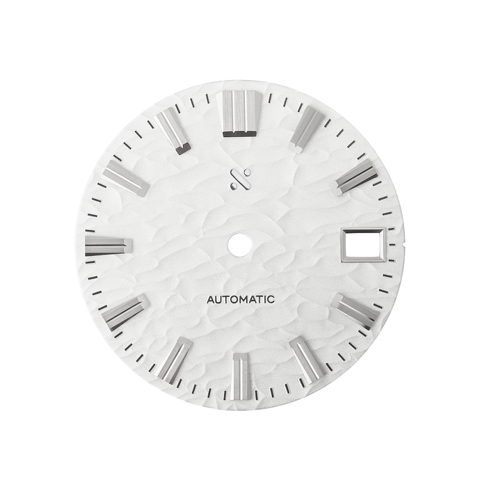 Watch Dial: Wave White