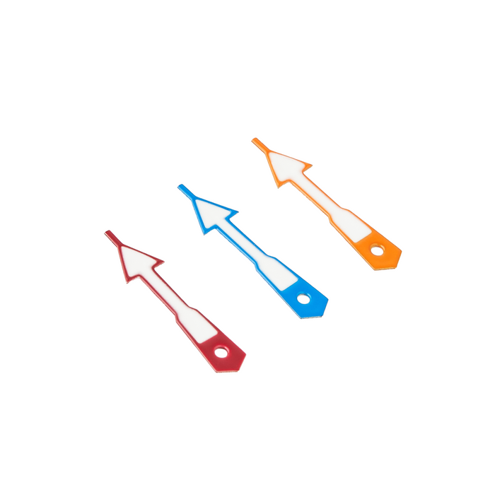 Watch Hands: SKX Hour Hands Red Orange Blue