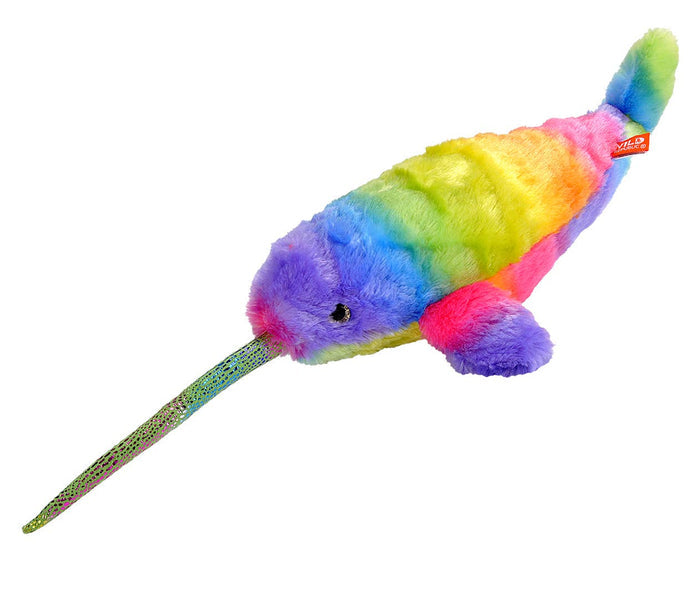 Wild Republic - Rainbowkins Narwhal Stuffed Animal 12"