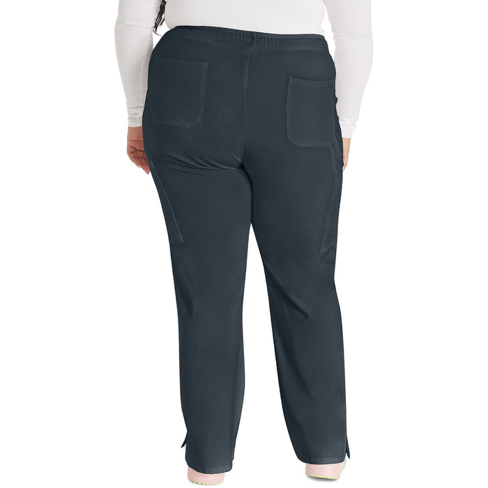Women's EDS Essentials Mid Rise Straight Leg Drawstring Scrub Pant - Pewter - 2