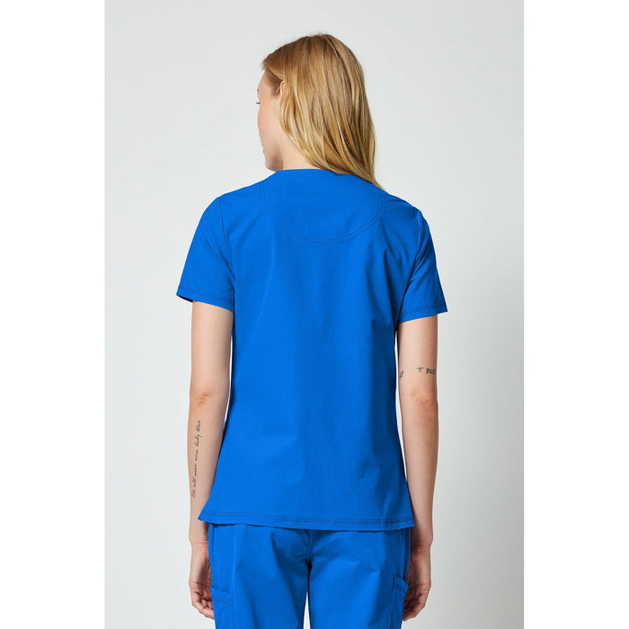 Women's Forge V-Neck Scrub Top - Royal - 2