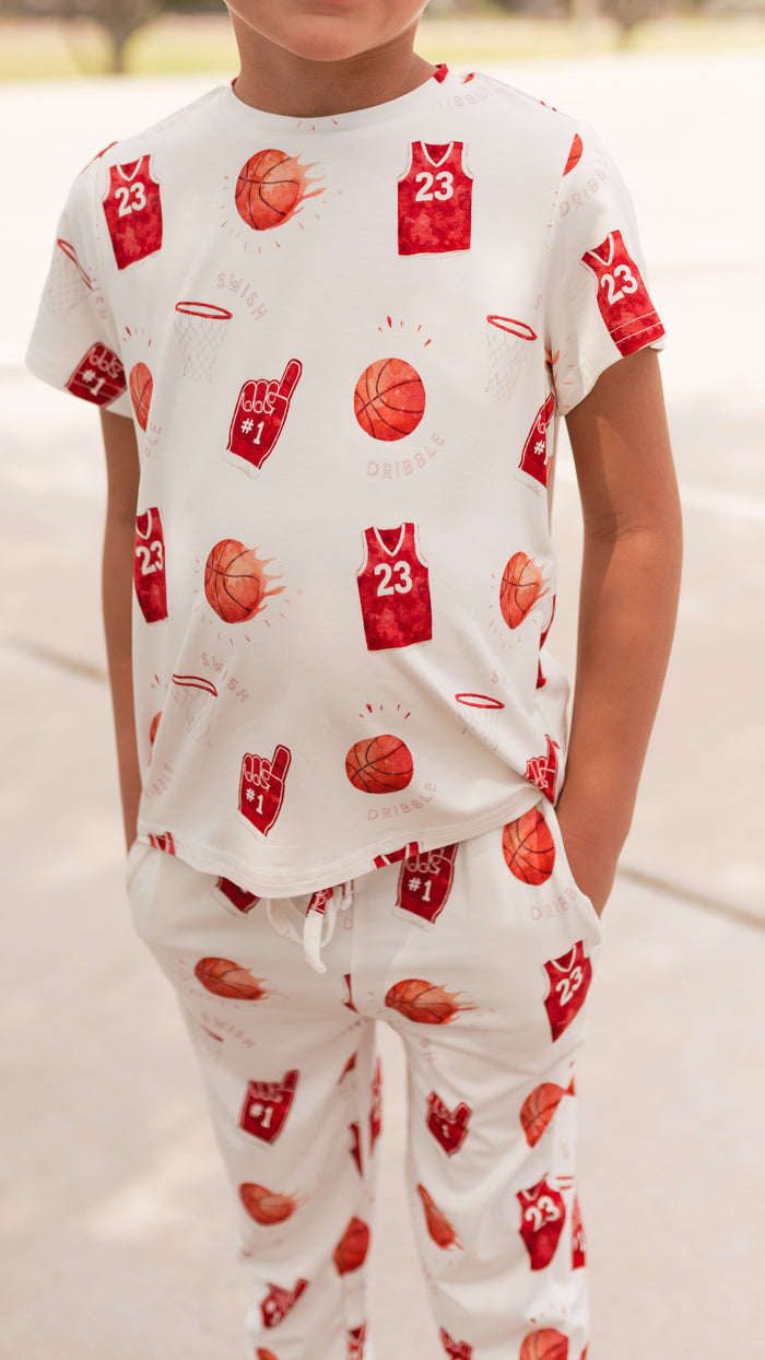 Youth Jogger Set In Basketball