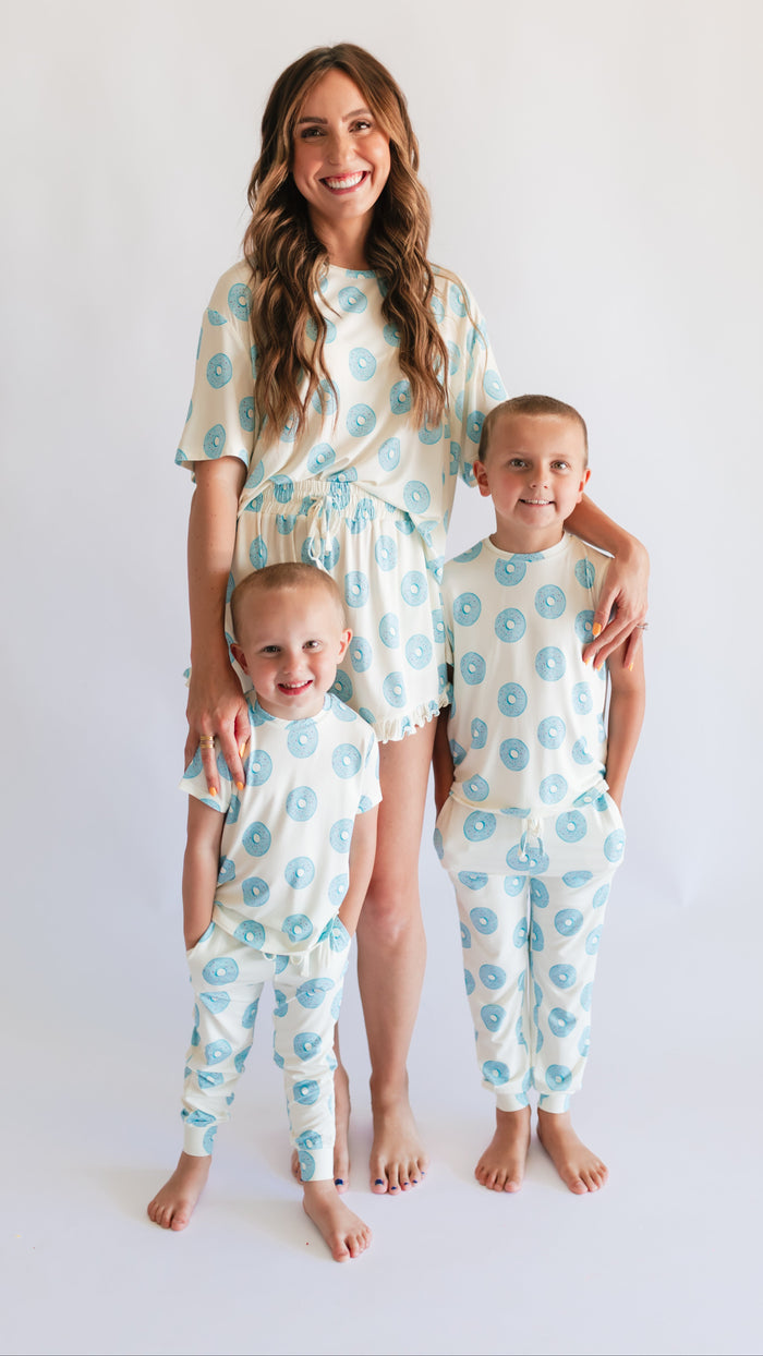 Youth Jogger Set In Blue Donuts