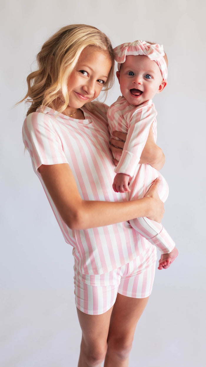 Youth Pajama short sleeve and shorts in Poppy
