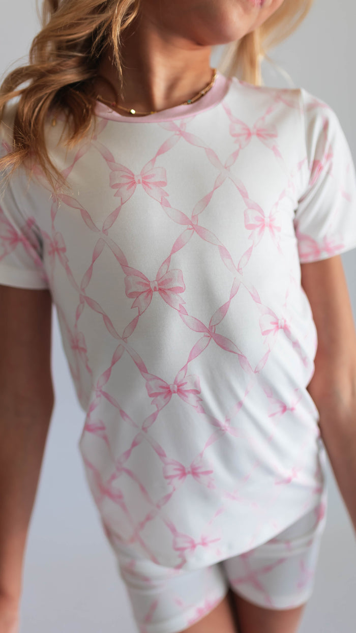 Youth Pajama short sleeve and shorts in Rosie