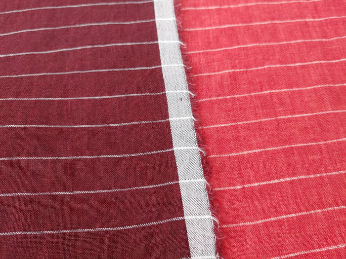 100% Linen Fabric - Light and Airy with Horizontal Stripes  7917 7920 7941