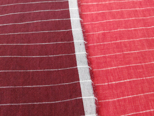 100% Linen Fabric - Light and Airy with Horizontal Stripes  7917 7920 7941