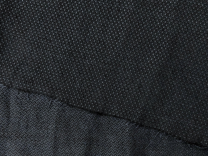 100% Linen Fabric in Dark Grey with Coffee Bean Shaped Dobby Weave – Light to Medium Weight 4824