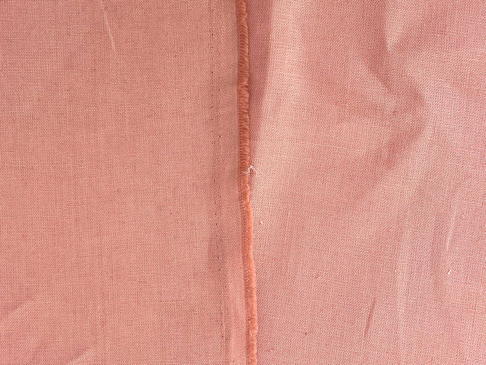 100% Linen Fabric in Peach – Solid Color, Medium to Heavy Weight, Pre-Washed, 8235