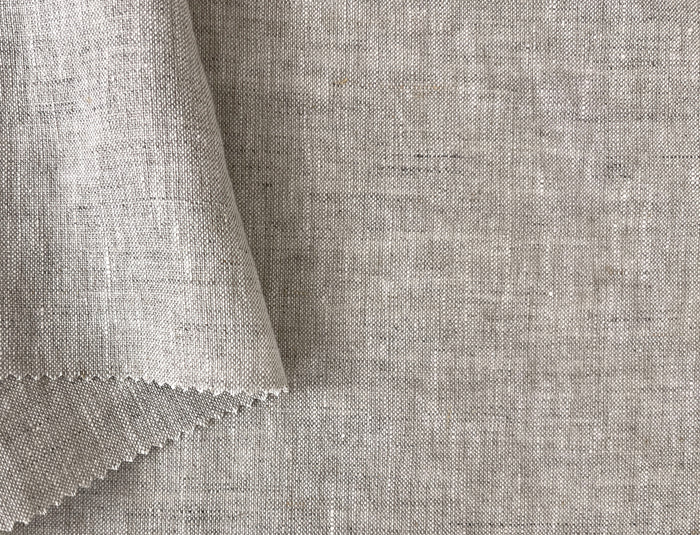 100% Linen Fabric – Medium to Heavyweight, Soft Finish Natural 8183