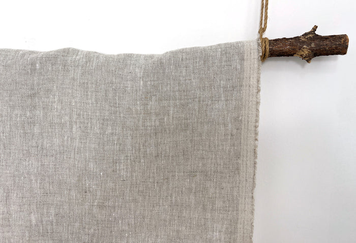 100% Linen Fabric – Medium to Heavyweight, Soft Finish Natural 8183