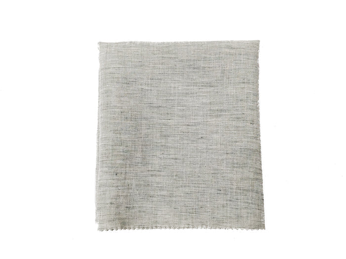 100% Linen Greenish Beige Chambray Fabric – Soft, Lightweight 6361