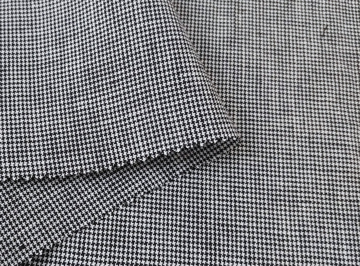 100% Linen, Medium Weight, Classic Black and White Mini Gingham Check 6825 - The Linen Lab - Gray(Dark)