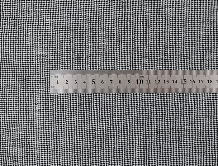100% Linen, Medium Weight, Classic Black and White Mini Gingham Check 6825 - The Linen Lab - Gray(Dark)