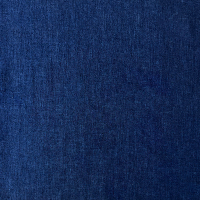 100% Linen Soft&Crisp Fabric 21s Vintage Navy(dark) 6183