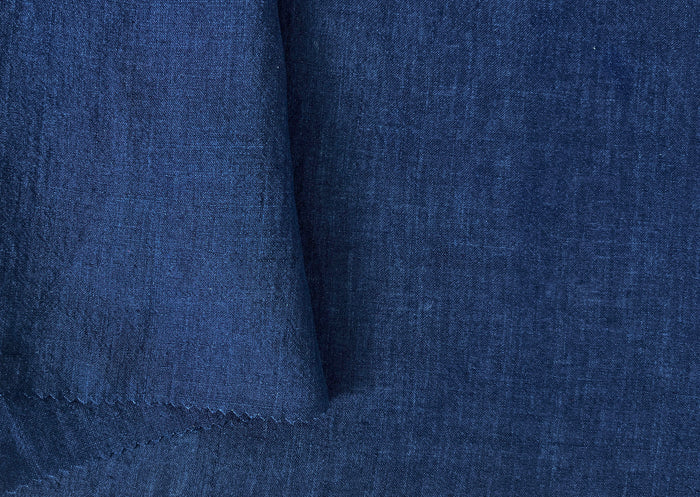 100% Linen Soft&Crisp Fabric 21s Vintage Navy(dark) 6183