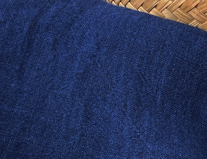 100% Linen Soft&Crisp Fabric 21s Vintage Navy(dark) 6183