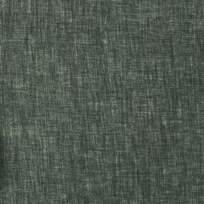 100% Linen Vintage Dyed Delave Fabric – Fine 21s Yarn, Pre-Washed, Light Weight Deep Olive 7968
