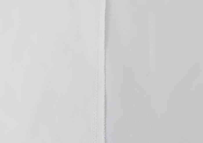 100% Polyester Twill Fabric – White, Subtle Stretch 2245