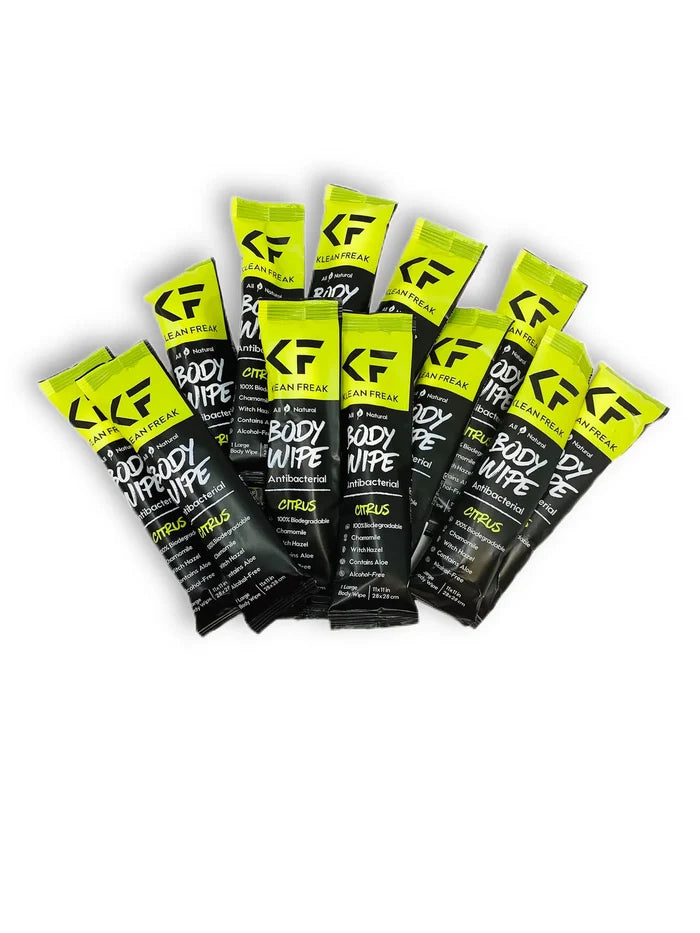 12 Pack BODY WIPES - KLEAN FREAK