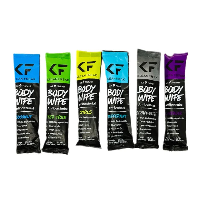 12 Pack BODY WIPES - KLEAN FREAK