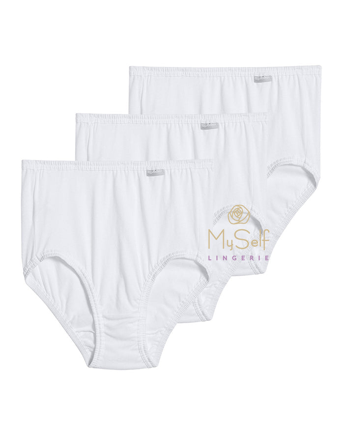 Jockey 1486 3 Pk Cotton Briefs Plus Sizes myselflingerie.com