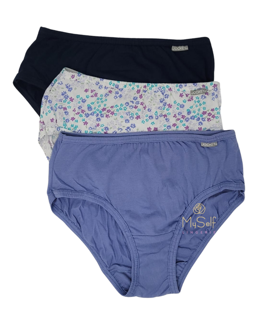 Jockey 1488 #482 Elance Cotton Hipsters 3 Pk myselflingerie.com