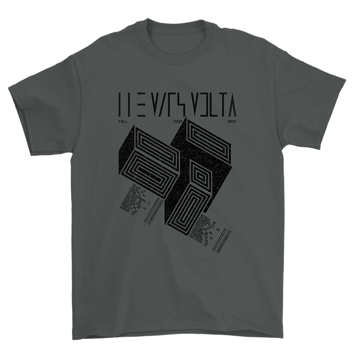 2025 Fall Tour Dark Grey Dateback Tee