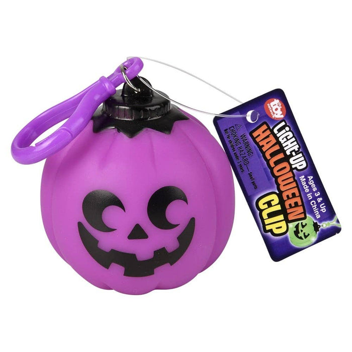 2.5" Light-Up Jack O Lantern Clip On -LLB Toys