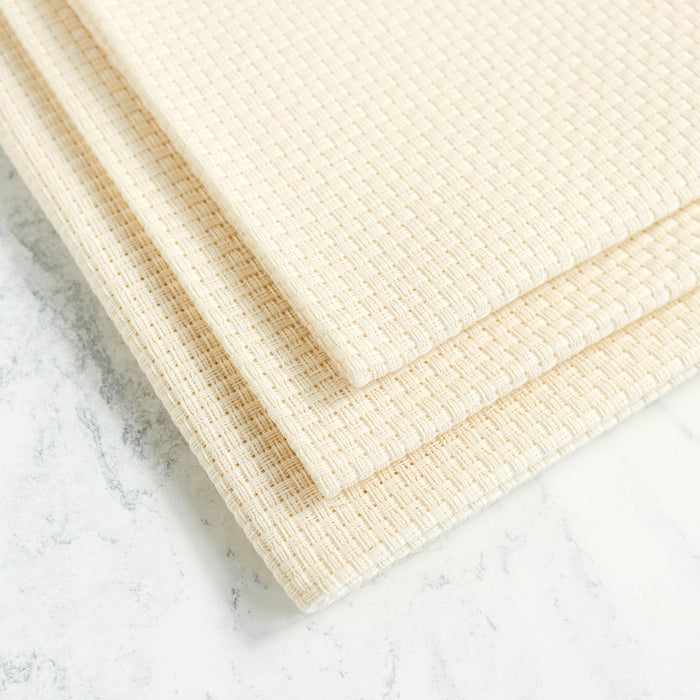 6-count Aida Cross Stitch Fabric - Ivory-Stitched Modern