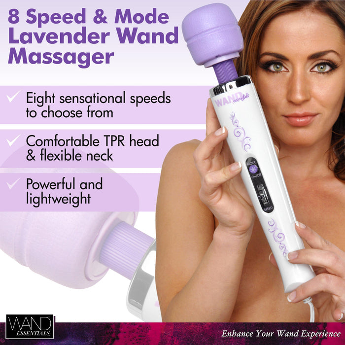 8-Speed & 8-Function Wand Massager - 110v US