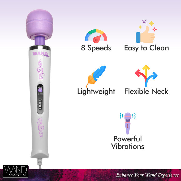 8-Speed & 8-Function Wand Massager - 110v US