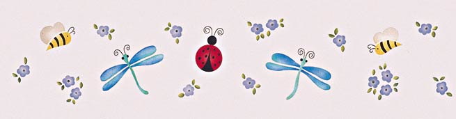 #827 Buggy Border Stencil