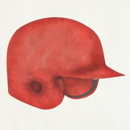 #843 Baseball Helmet Stencil
