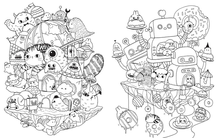 Hank & Sylvie's - A Million Little Monsters Coloring Book