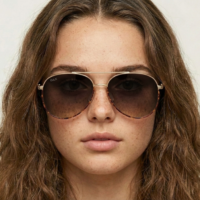 Ace Polarized Aviator Sunglasses- Cheetah