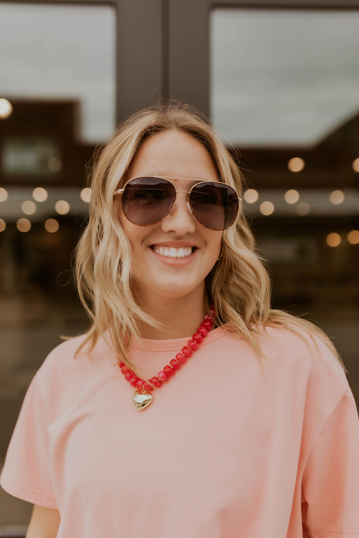 Ace Polarized Aviator Sunglasses- Cheetah