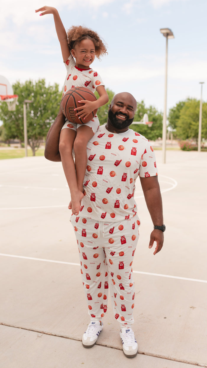 Adult Jogger Set In Basketball